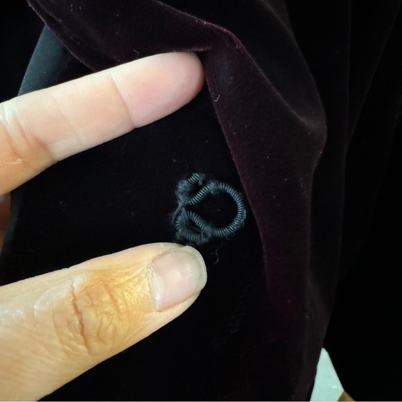 Vintage Karen Okada For David Howard Iridescent Velvet Waterfall Coatigan Med - Picture 7 of 10